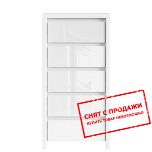 Комод Каспиан Белый/белый блеск KOM5S BRW...